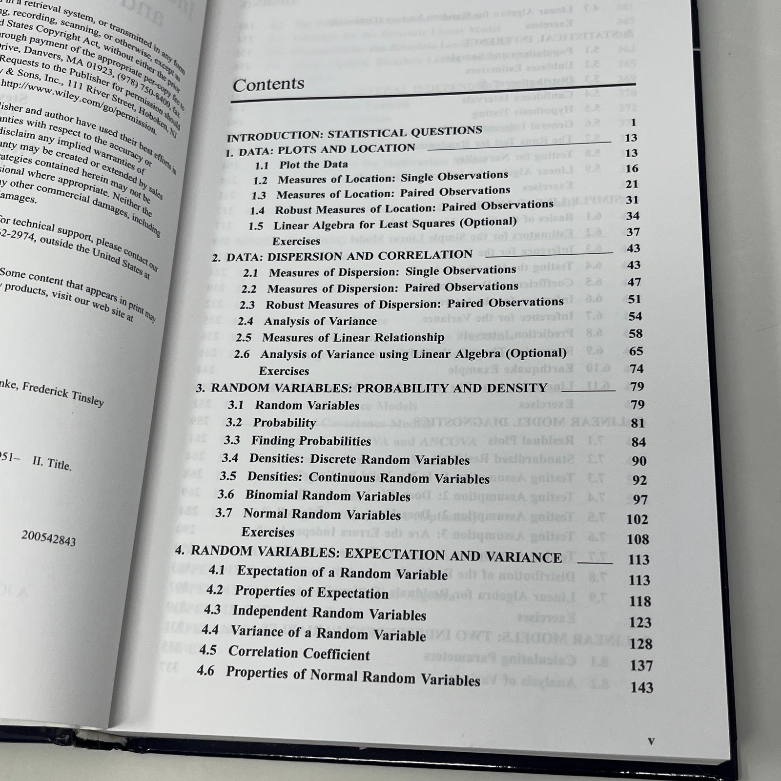 Introduction to Linear Models and Statistical Inference – Steven J. Janke HC