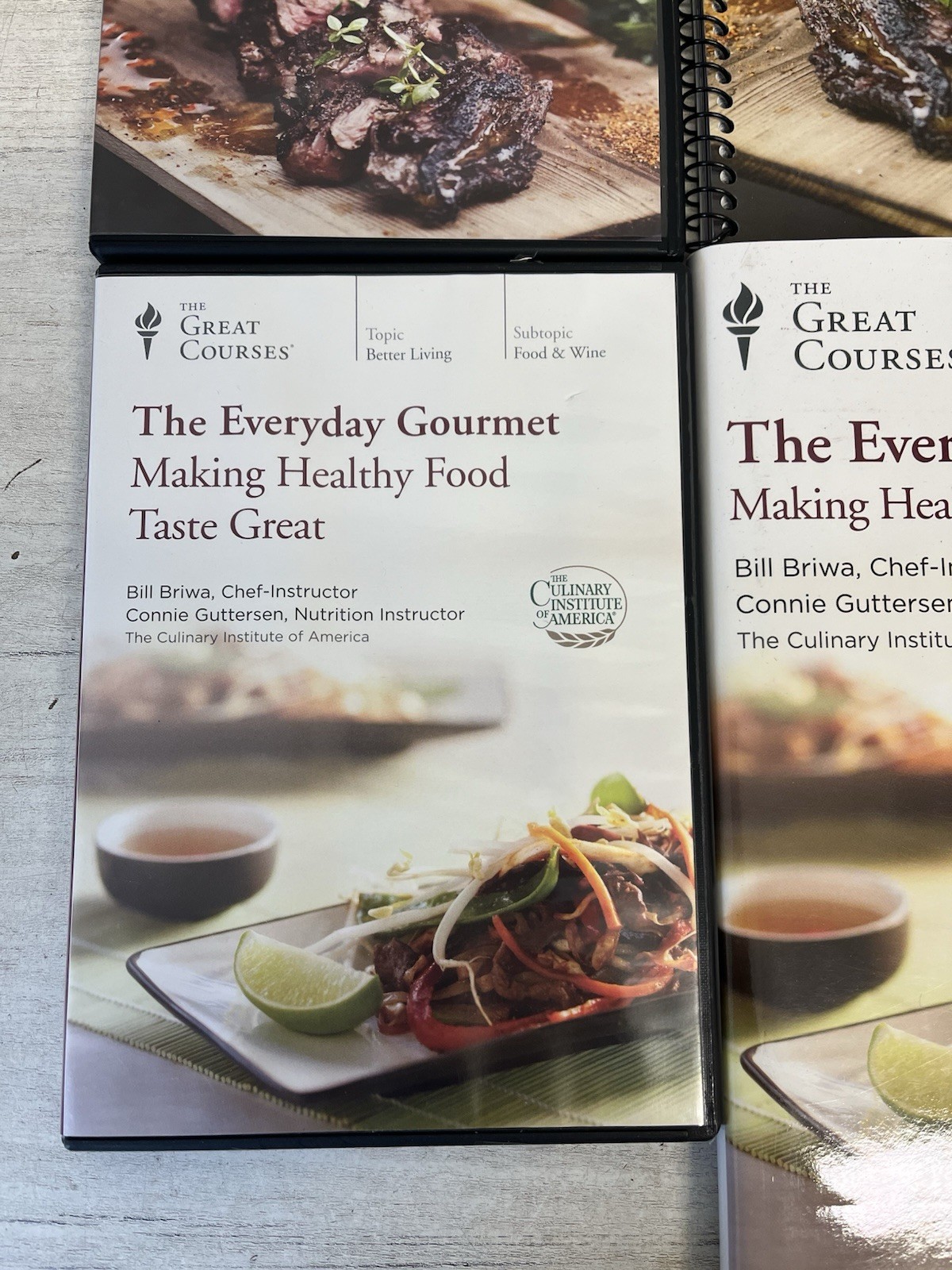 2 x The Everyday Gourmet The Great Courses Book & DVD Cooking New