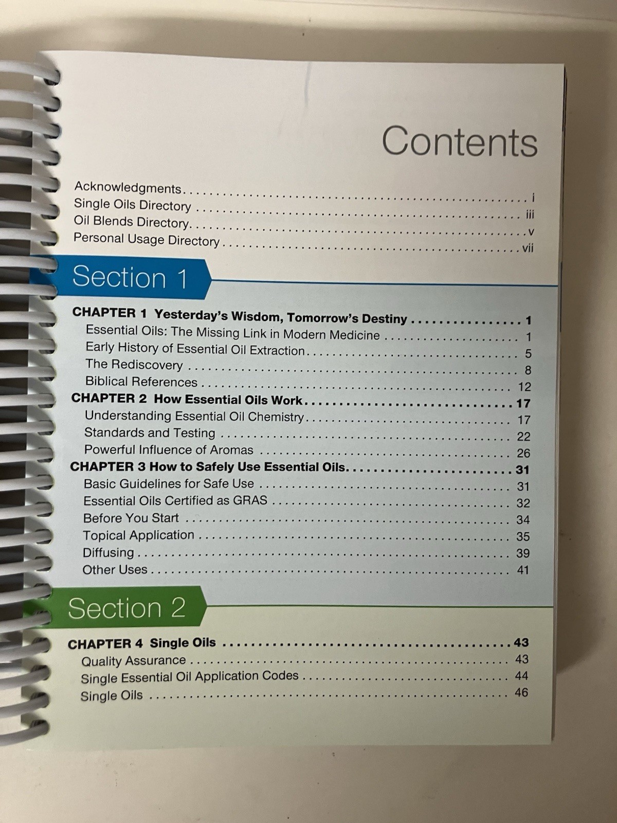 Essential Oils Pocket Reference 8th Edition 2020 Spiral Paperback LIKE NEW