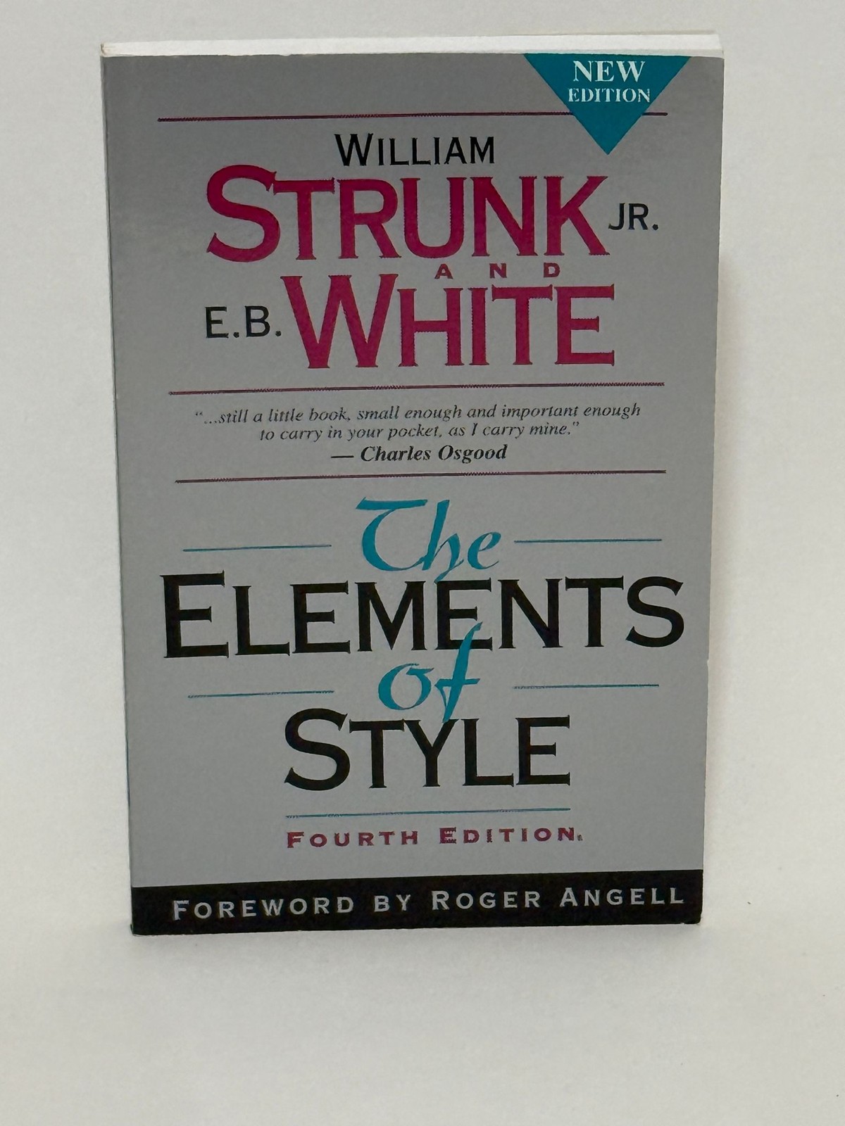 Strunk and White The Elements of Style Fourth Edition Paperback 1999 Style Guide