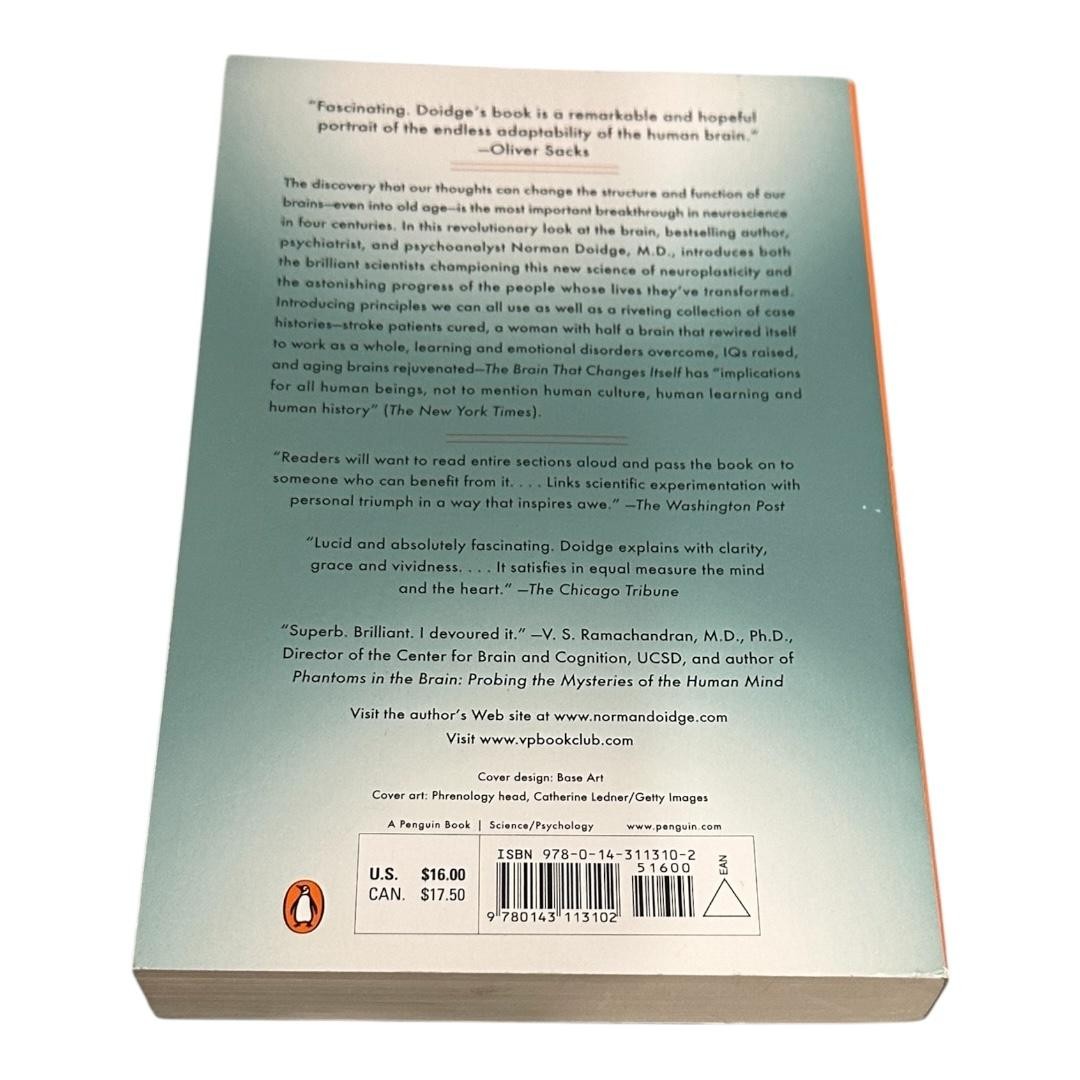 The Brain That Changes Itself Norman Doidge Psychology Science Paperback Book