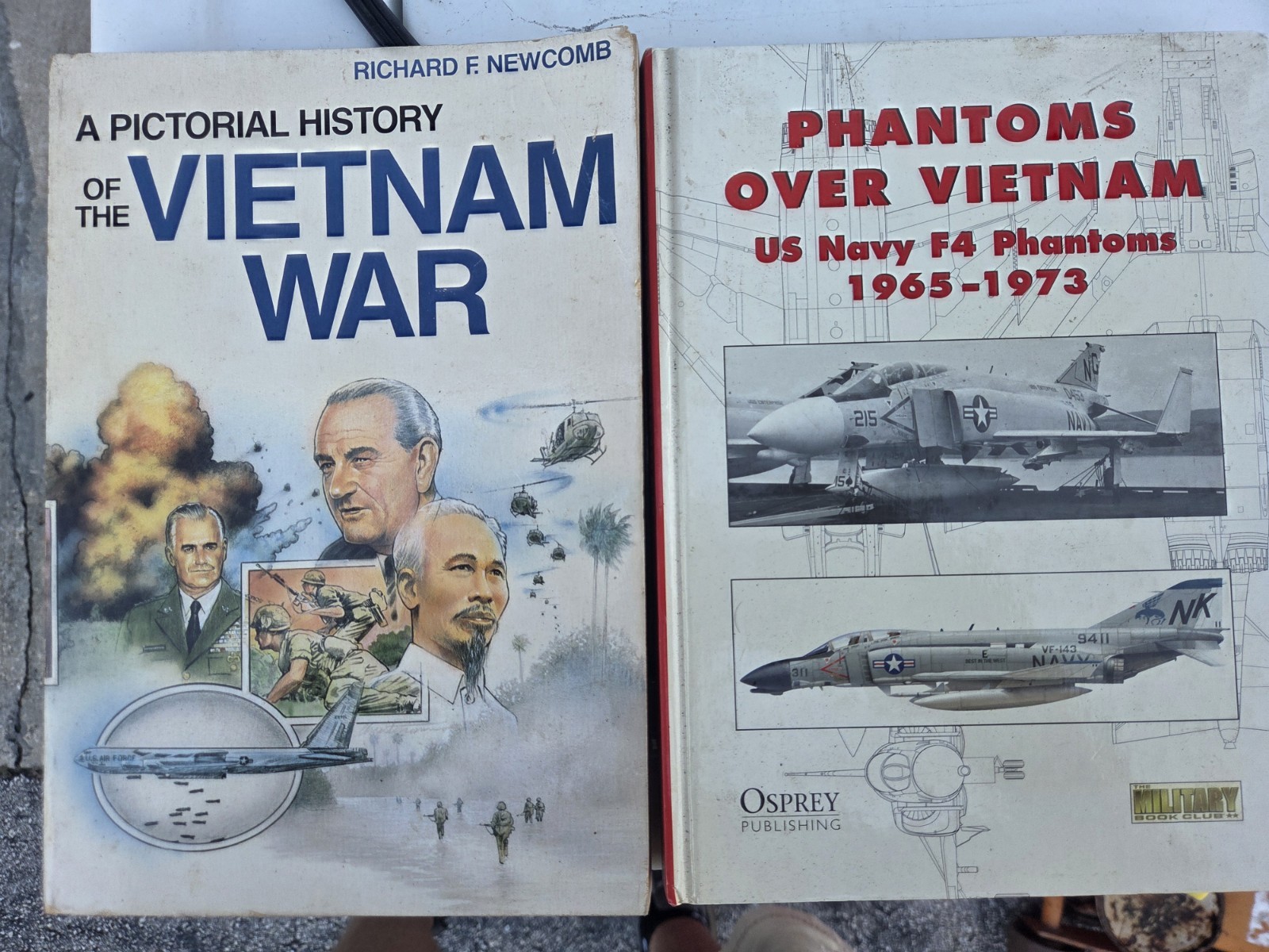 2 Books Phantoms over Vietnam US Navy F-4 Osprey Newcomb Pictorial Vietnam War