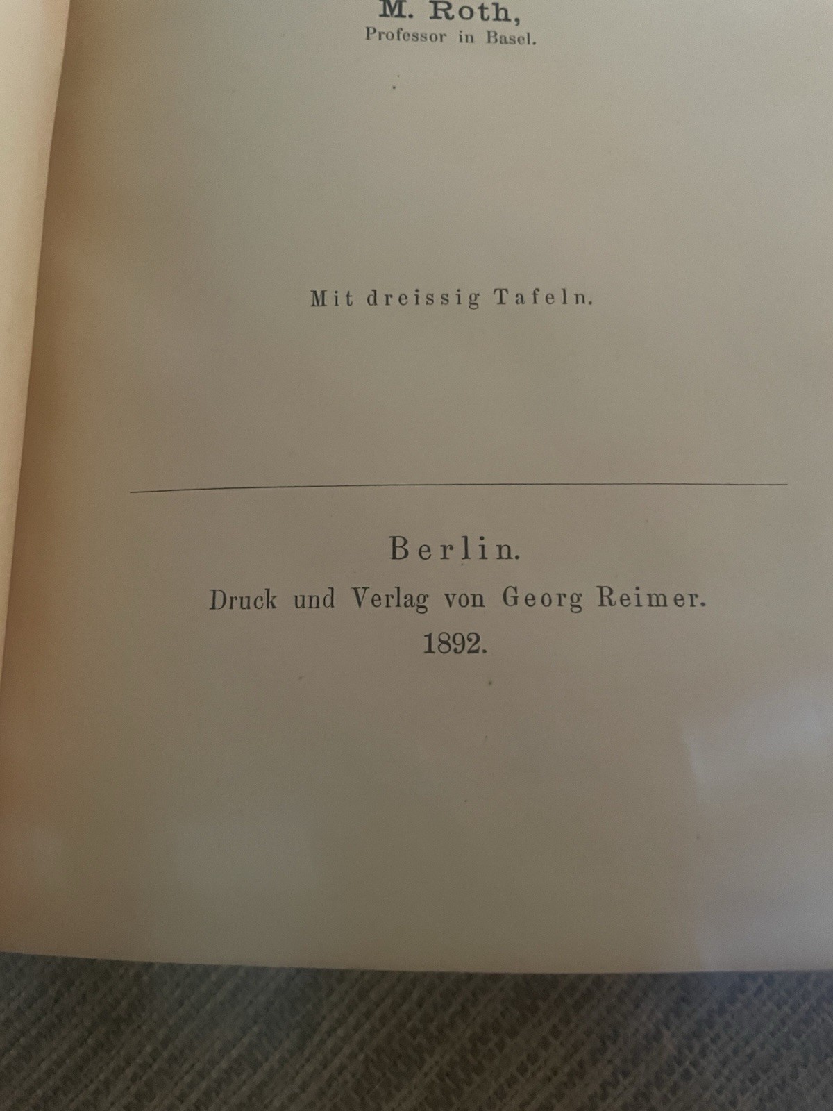 Andreas Vesalius Bruxellensis by Moritz Roth (German) Hardcover Book 1892