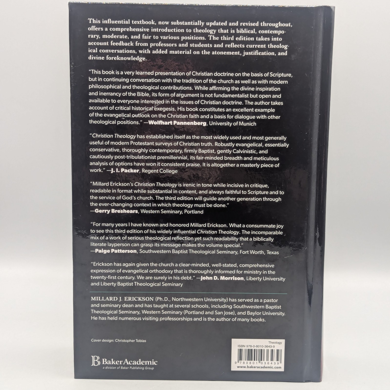 Christian Theology 3rd Edition by Millard J. Erickson 2013 Hardcover