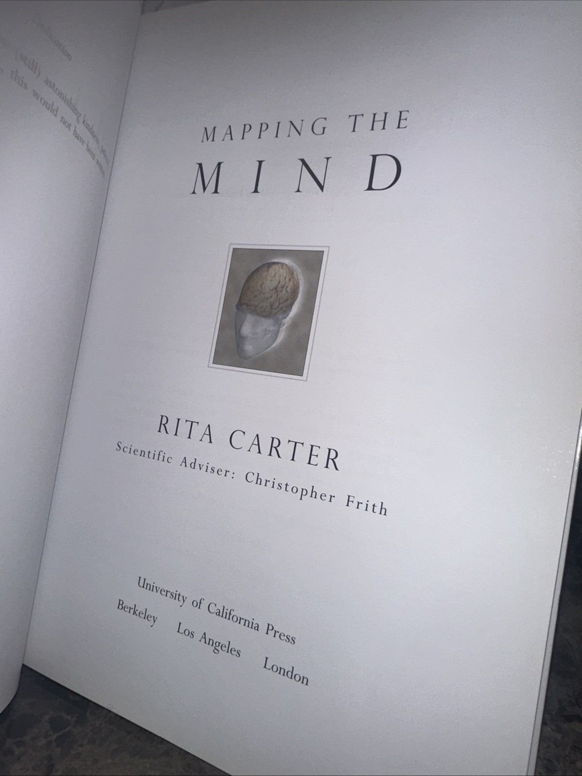 Mapping the Mind by Rita Carter (1999, Paperback)