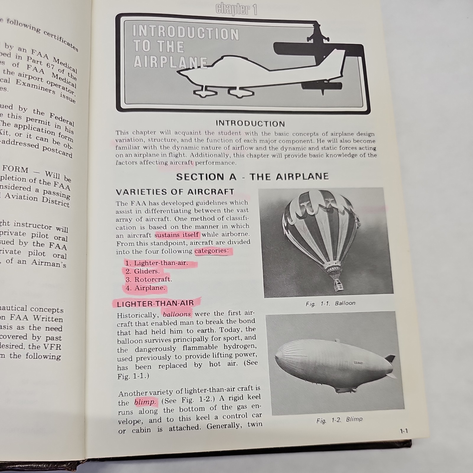 Jeppesen Sanderson Private Pilot Manual Training Aviation Flying 1981 Hardcover