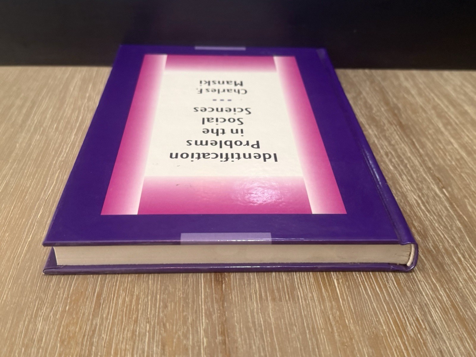 Identification Problems in the Social Sciences by Charles F. Manski 1995 HC