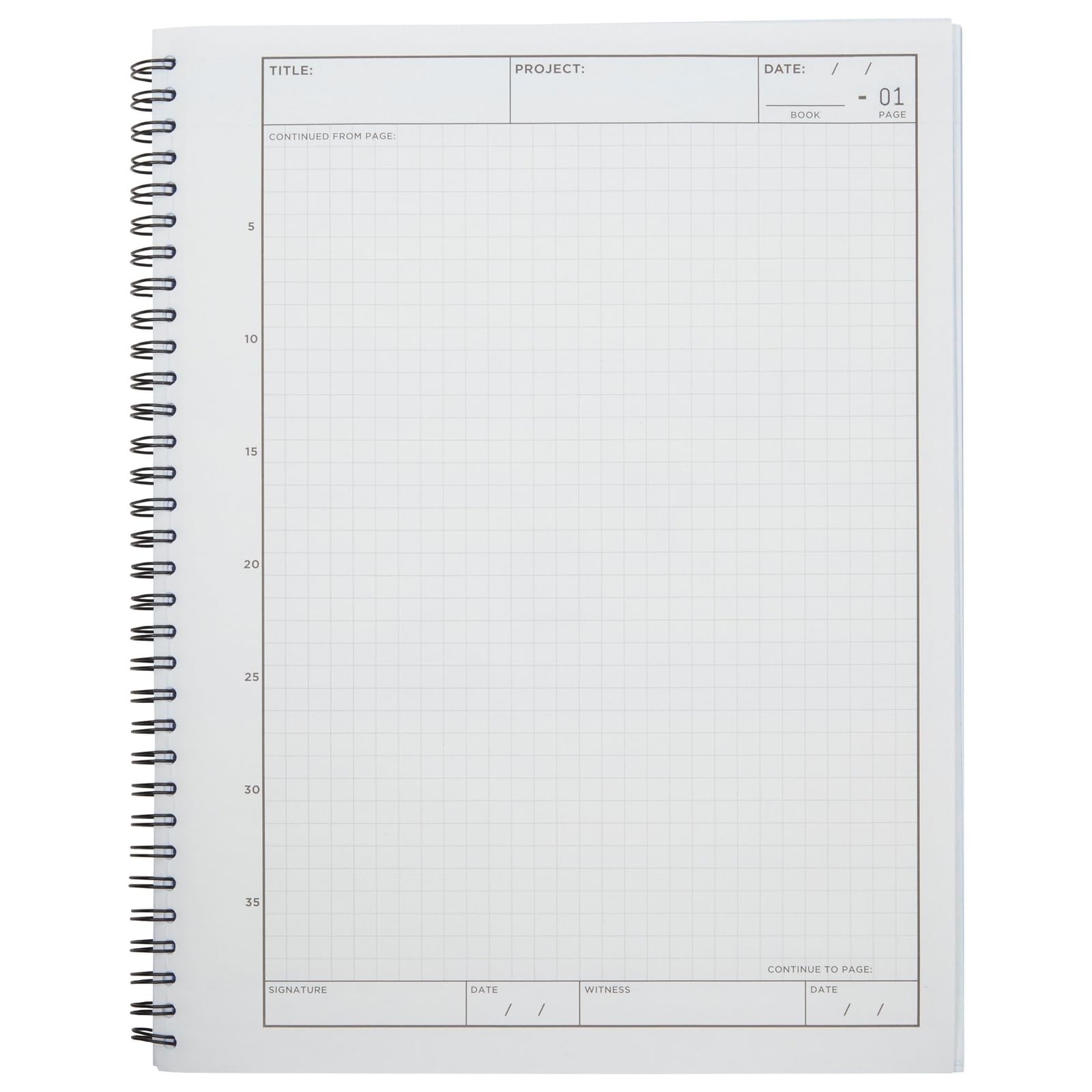 Carbonless Laboratory Notebook with 100 Sheets, Engineering Paper (8.5×11 In,…