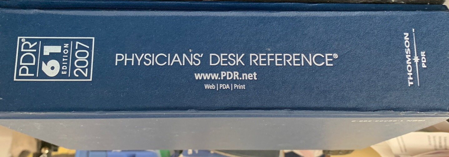 Physicians’ Desk Reference: PDR 61 Edition 2007 ISBN 1-56363-568-2 New
