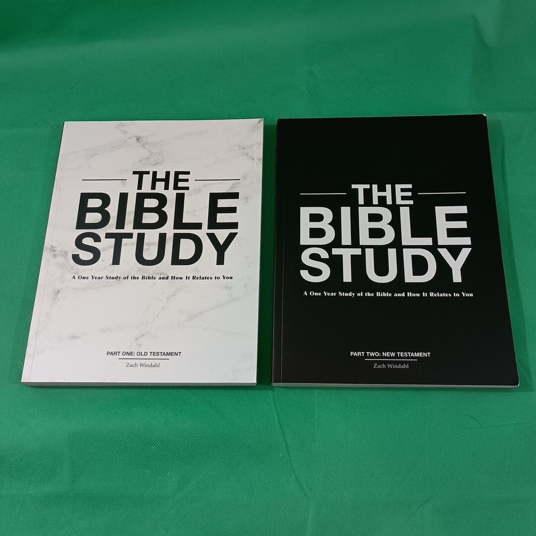 THE BIBLE STUDY Books Parts One & Two New & Old Testament Zach Windahl