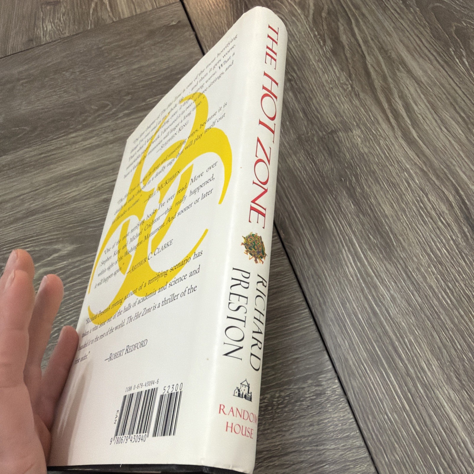The Hot Zone – Richard Preston – Hardcover First Edition – Unread 1994