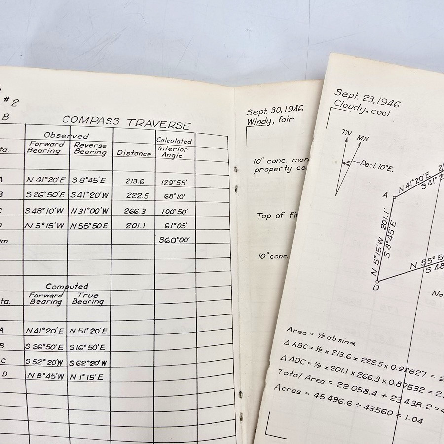 Elementary Surveying Field Manual Matlock Brookes Univ Oklahoma Text 1953 Book