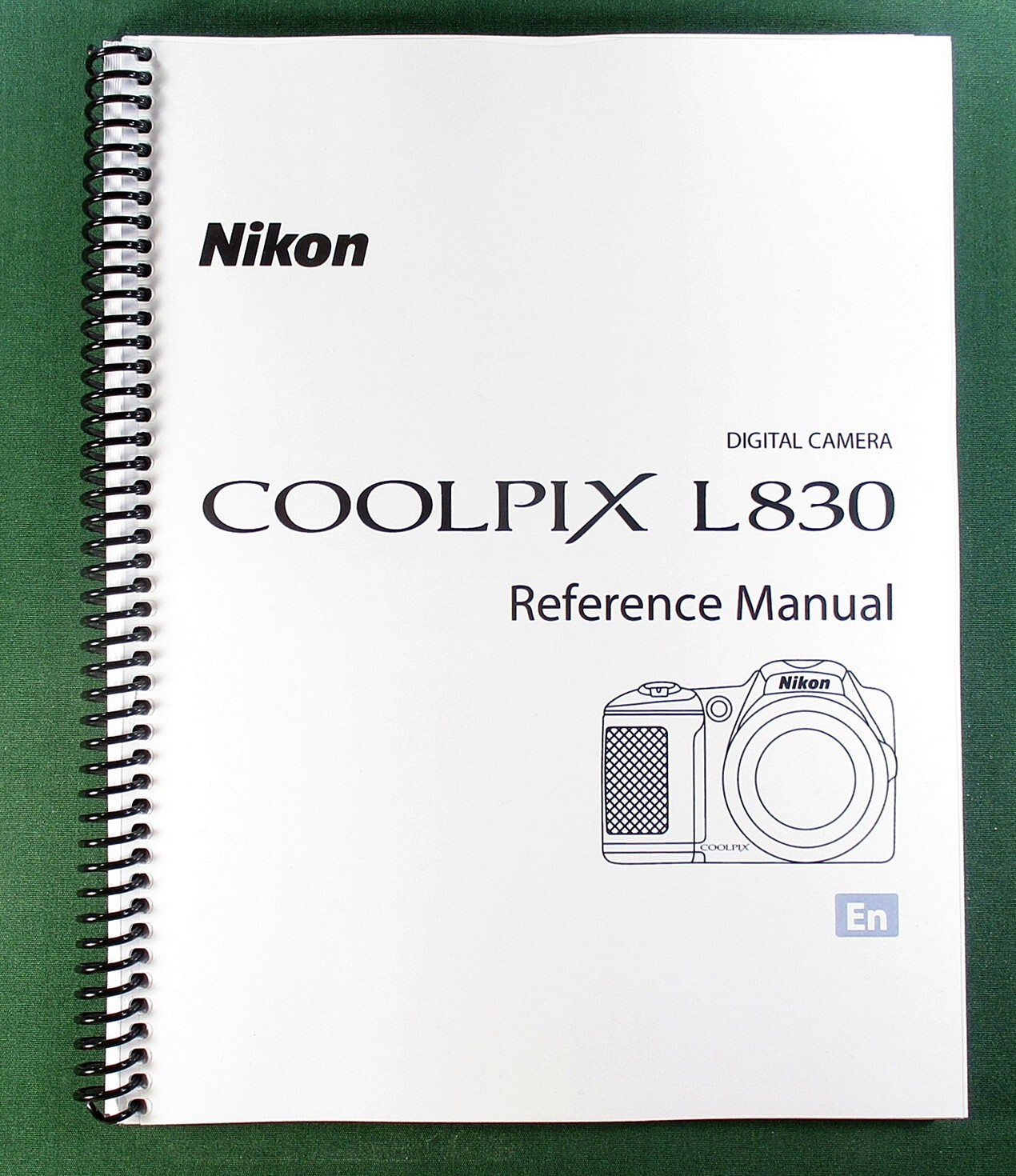 Nikon L830 Reference Manual: 204 Pages & Protective Covers!