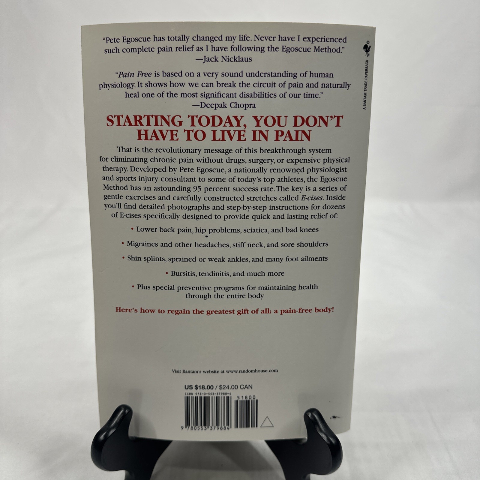 Pain Free : A Revolutionary Method for Stopping Chronic Pain Pete Egoscue(1998)