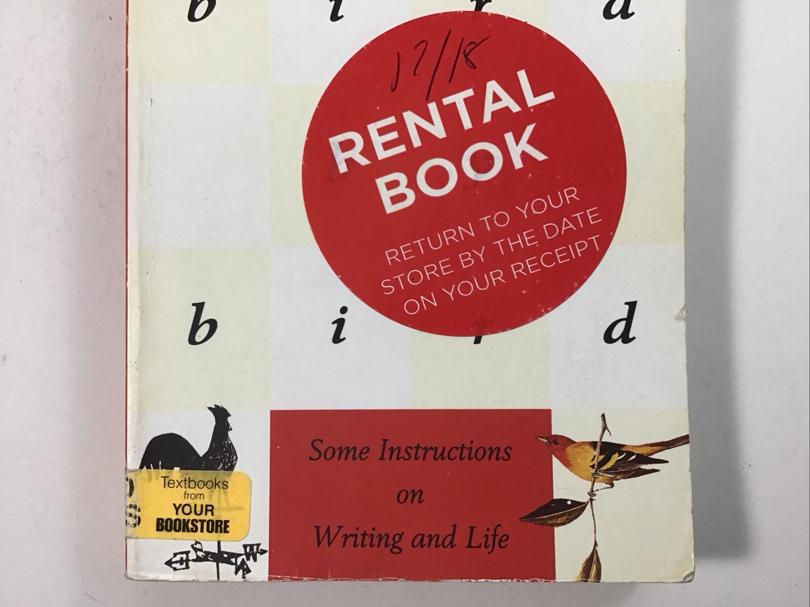 Bird by Bird : Some Instructions on Writing and Life by Anne Lamott 1995 TPB