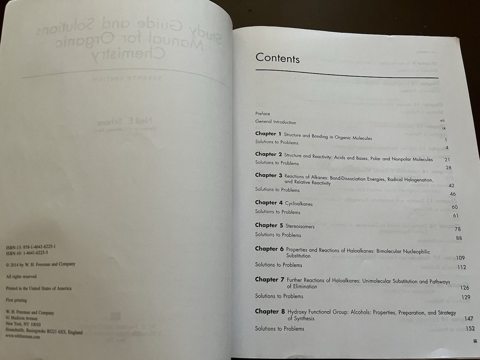 Organic Chemistry Structure Function Schore 7th Ed Hardcover with Study Guide