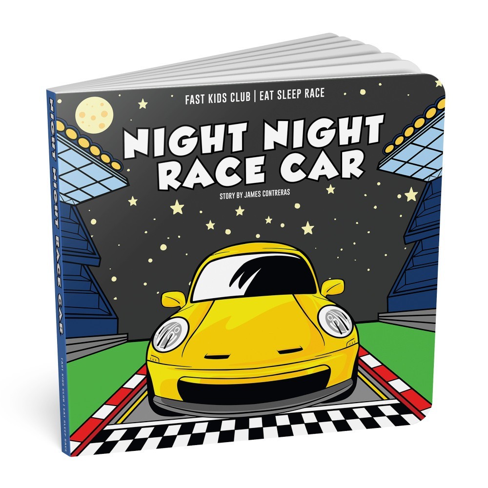 Night Night Race Car Book (Baby, Children’s, Toddler Book)