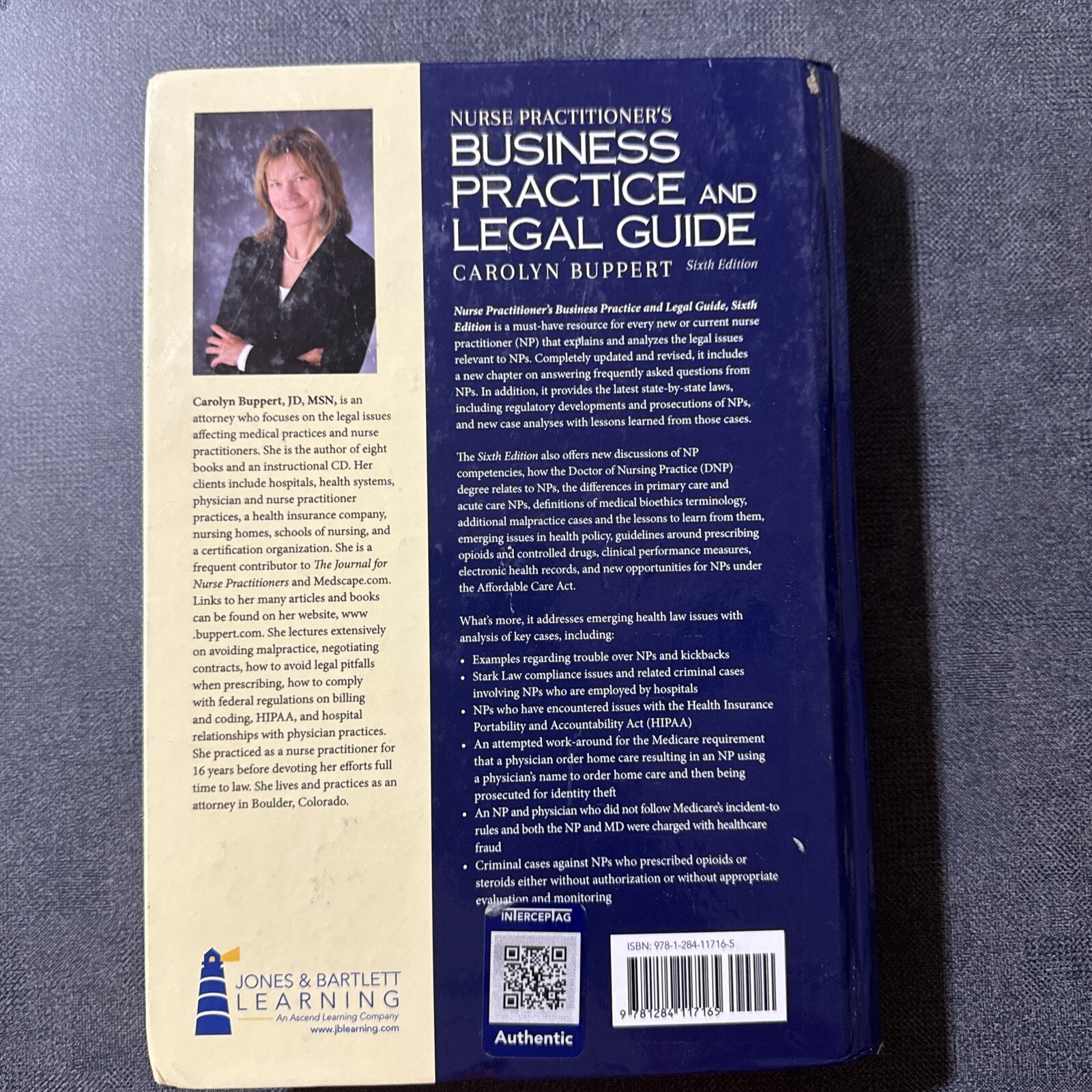 Nurse Practitioner’s Business Practice & Legal Guide 6th Ed Carolyn Buppert Book
