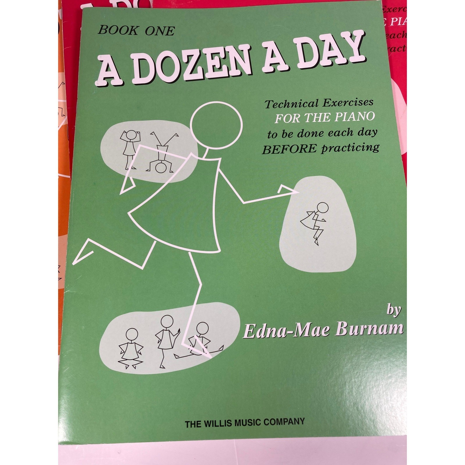 A Dozen A Day Piano Technical Exercises Edna-Mae Burnam Books 1 3 4 Lot of 6