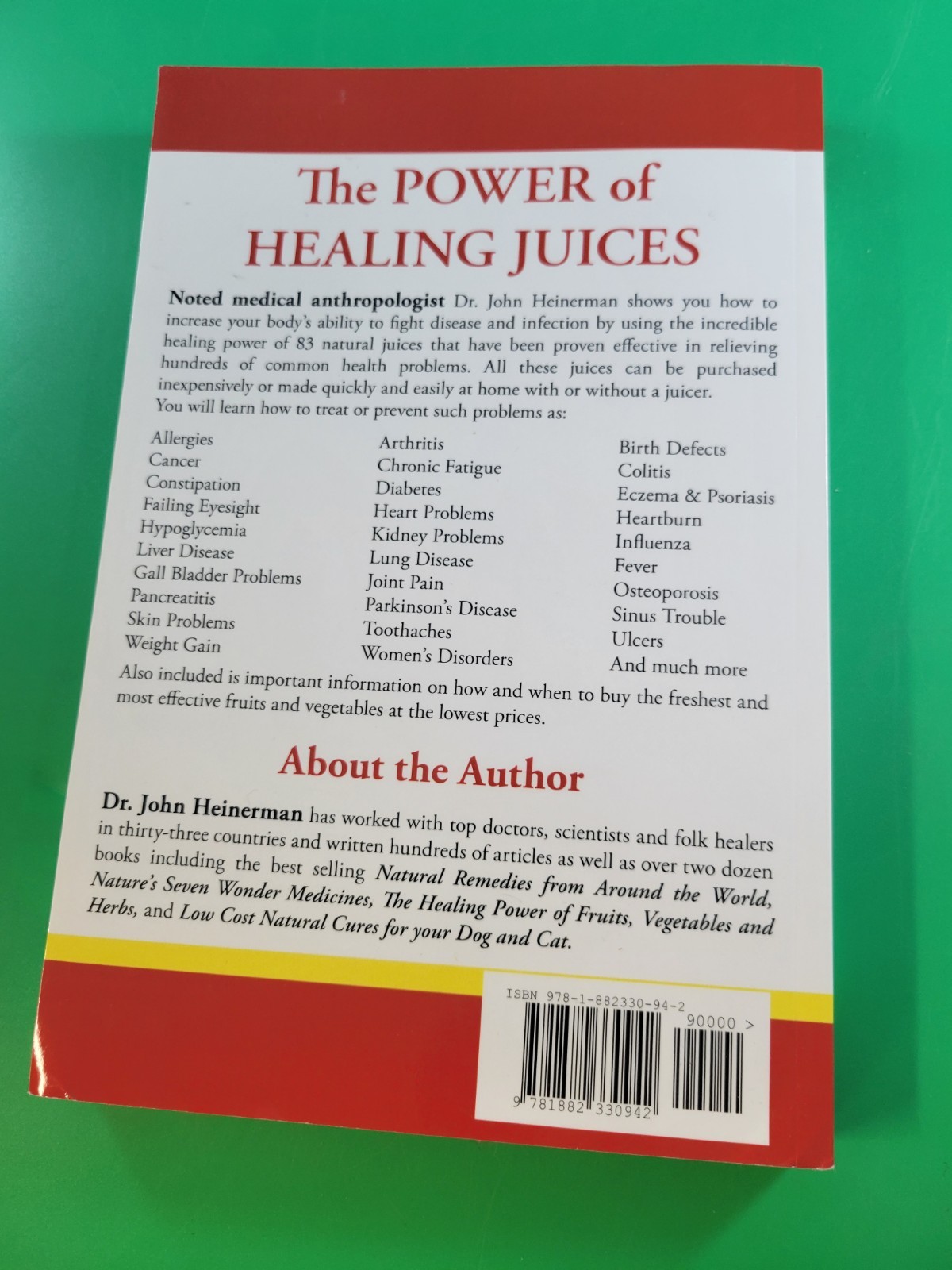 The Power of Healing Juices by John Heinerman PB
