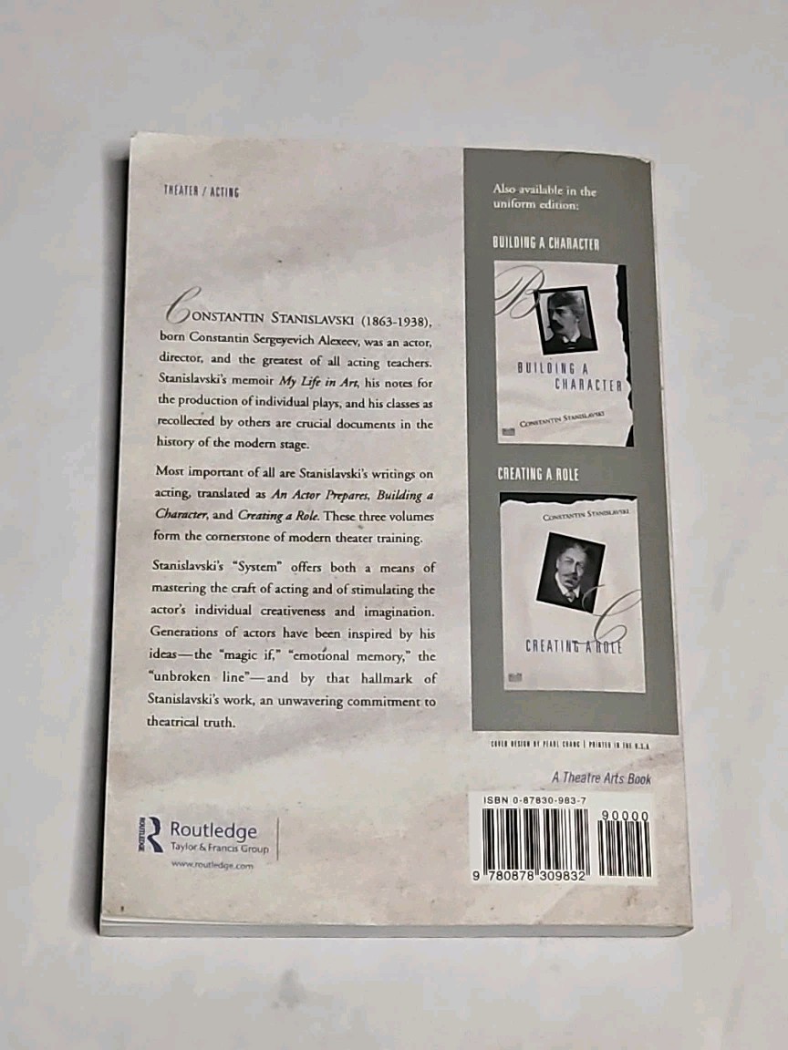 Actor Prepares by Constantin Stanislavski (1989, Trade Paperback)