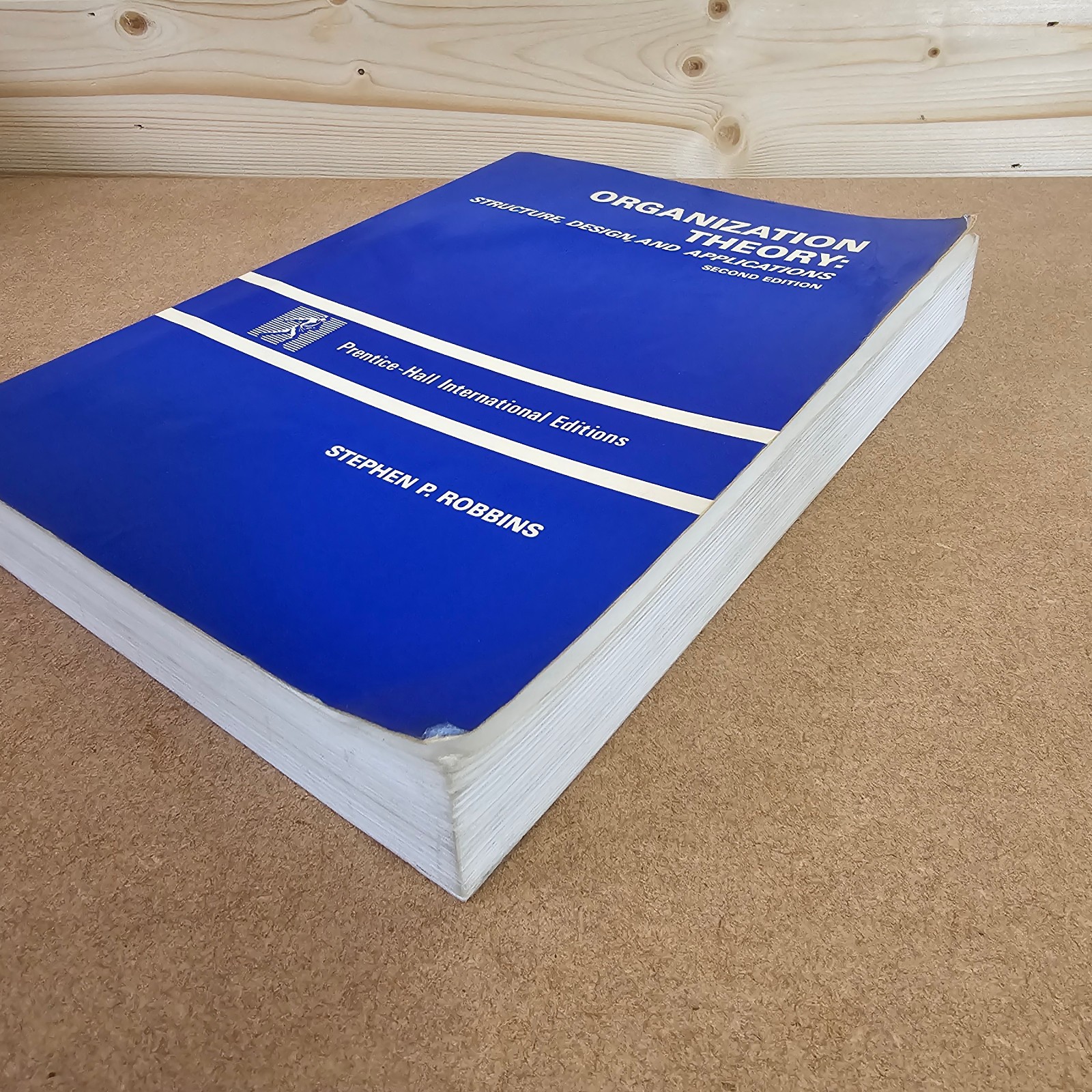 Organization Theory Structure Design Applications Stephen P Robbins 2nd Ed 1987