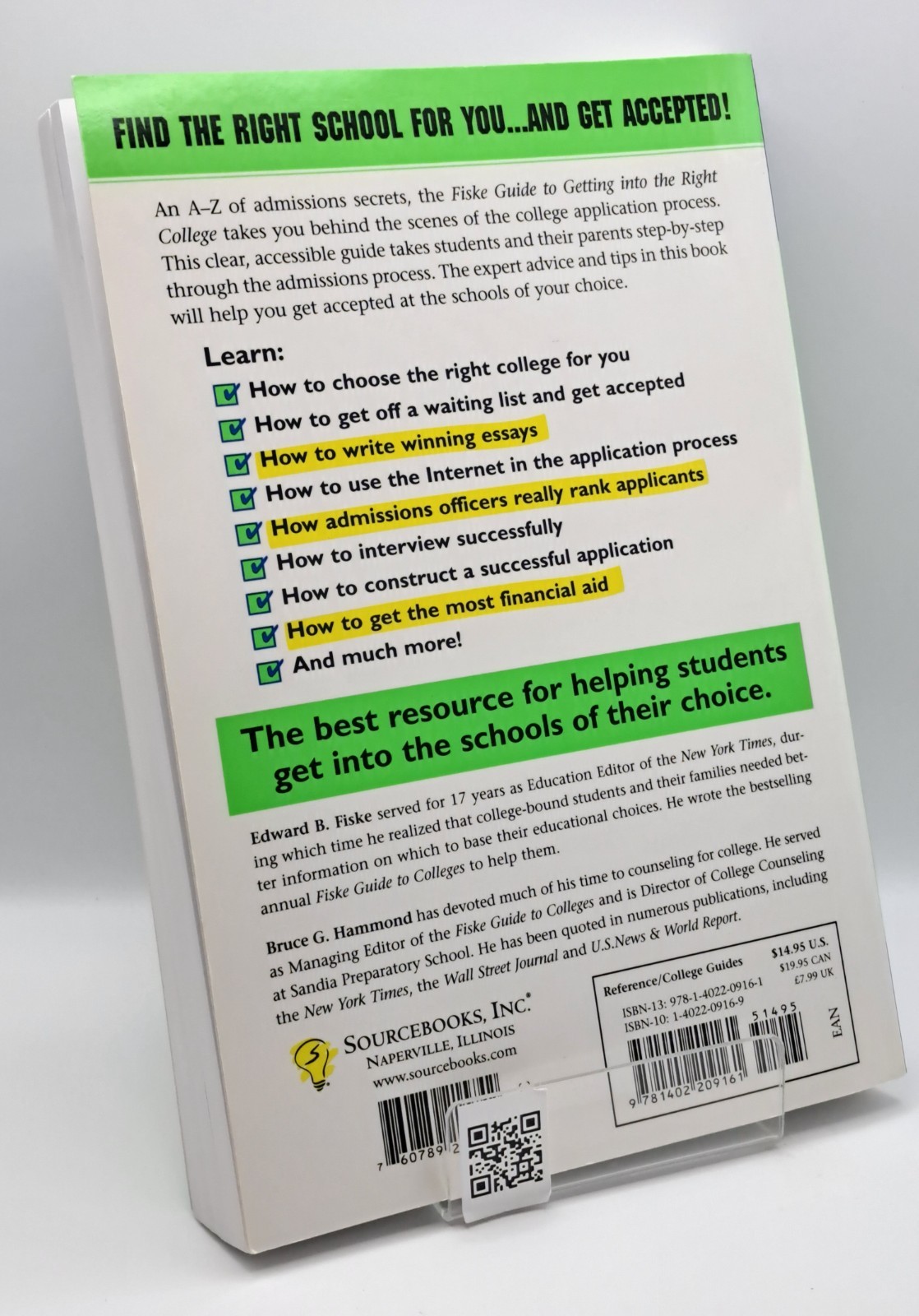 Fiske Guide to Getting into the Right College by Edward B. Fiske