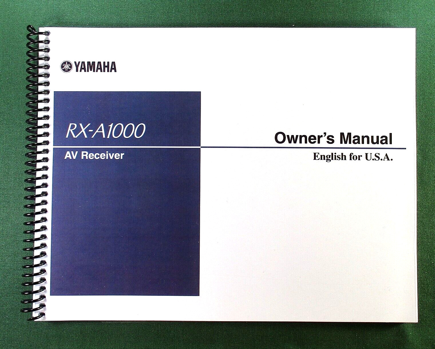 Yamaha RX-A1000 Instruction Manual: Full Color 168 Pages & Protective Covers!