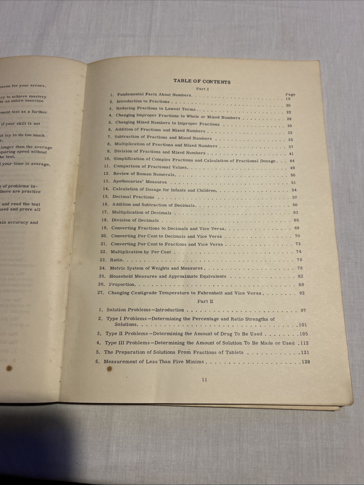 Vintage 1954 Nursing Arithmetic Textbook Ruth Jessee 4th Ed Annotated Ephemera