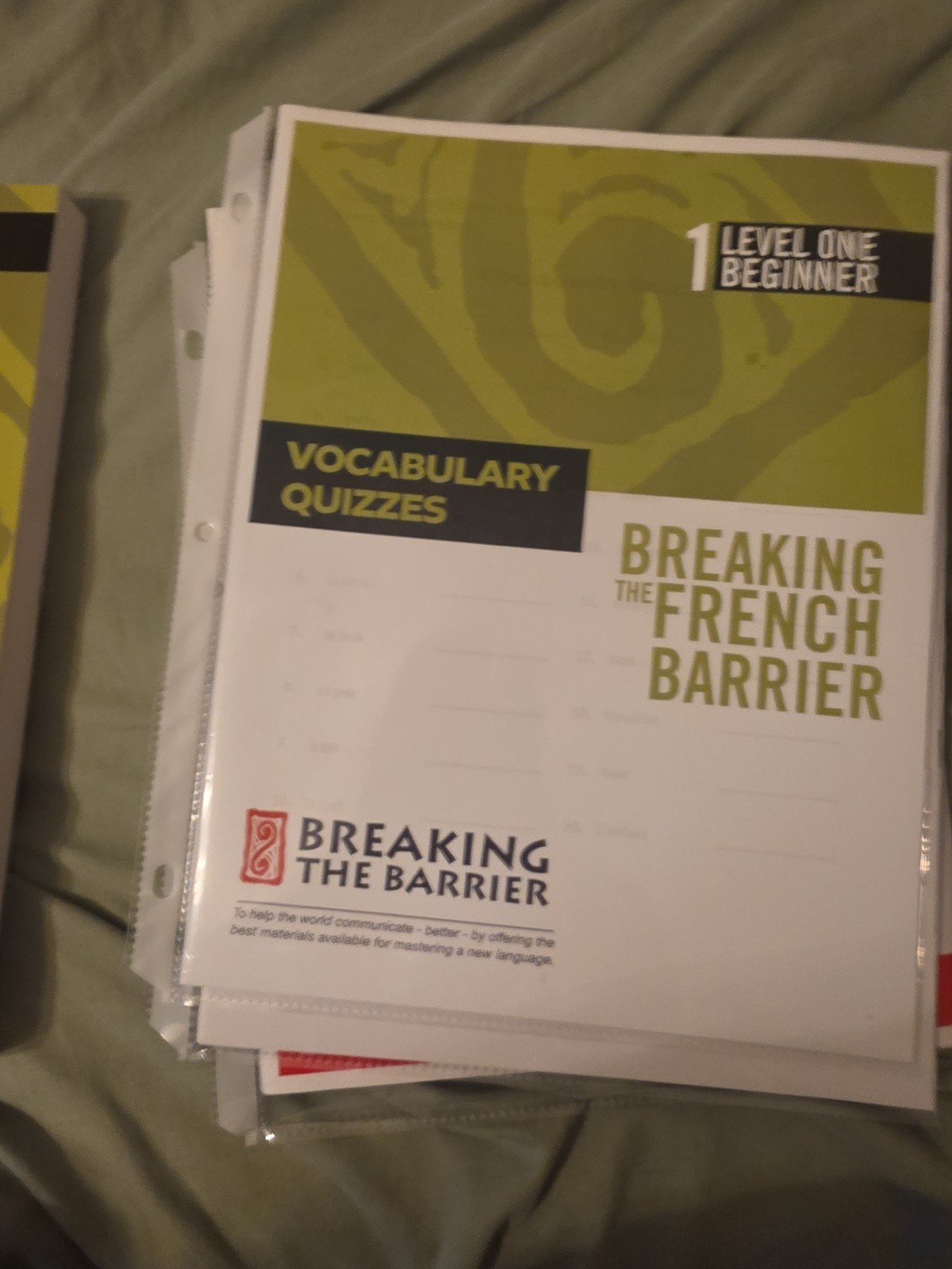 Breaking the French Barrier Homeschool Package Level One/Beginner