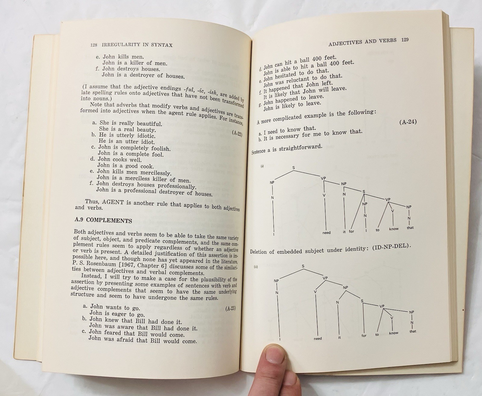 Irregularity in Syntax by George Lakoff (1970) Linguistics Paperback TSL Grammar