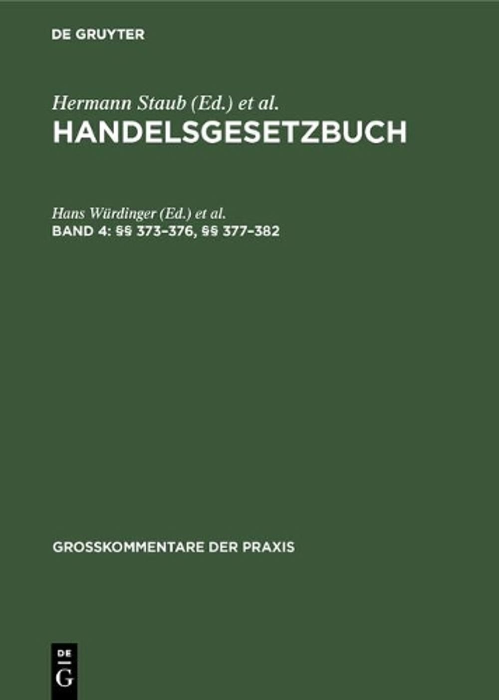 373-376, 377-382 by Hans W?rdinger (German) Hardcover Book