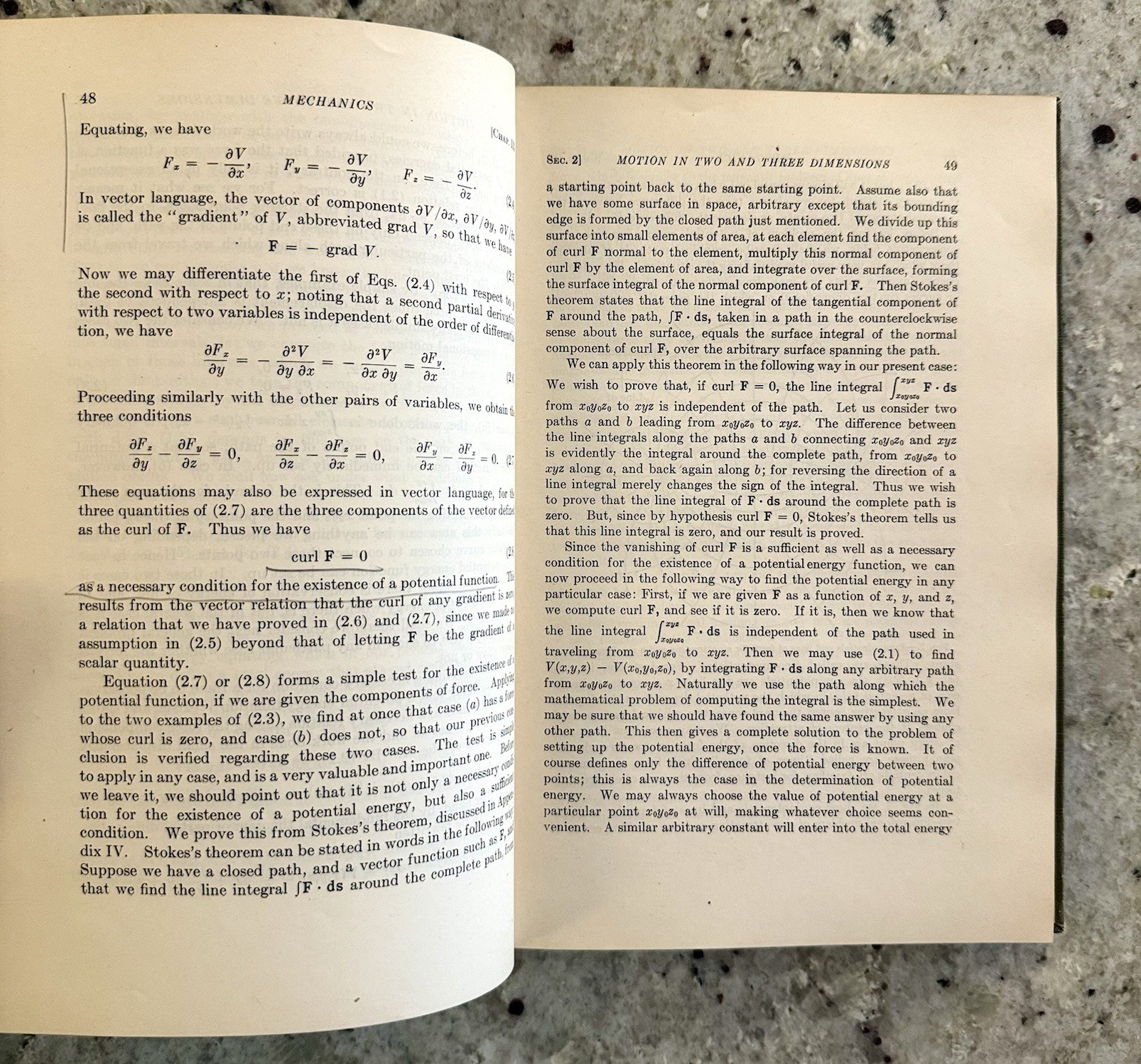 VTG 1947 Mechanics 1st Edition by Slater & Frank HC VG