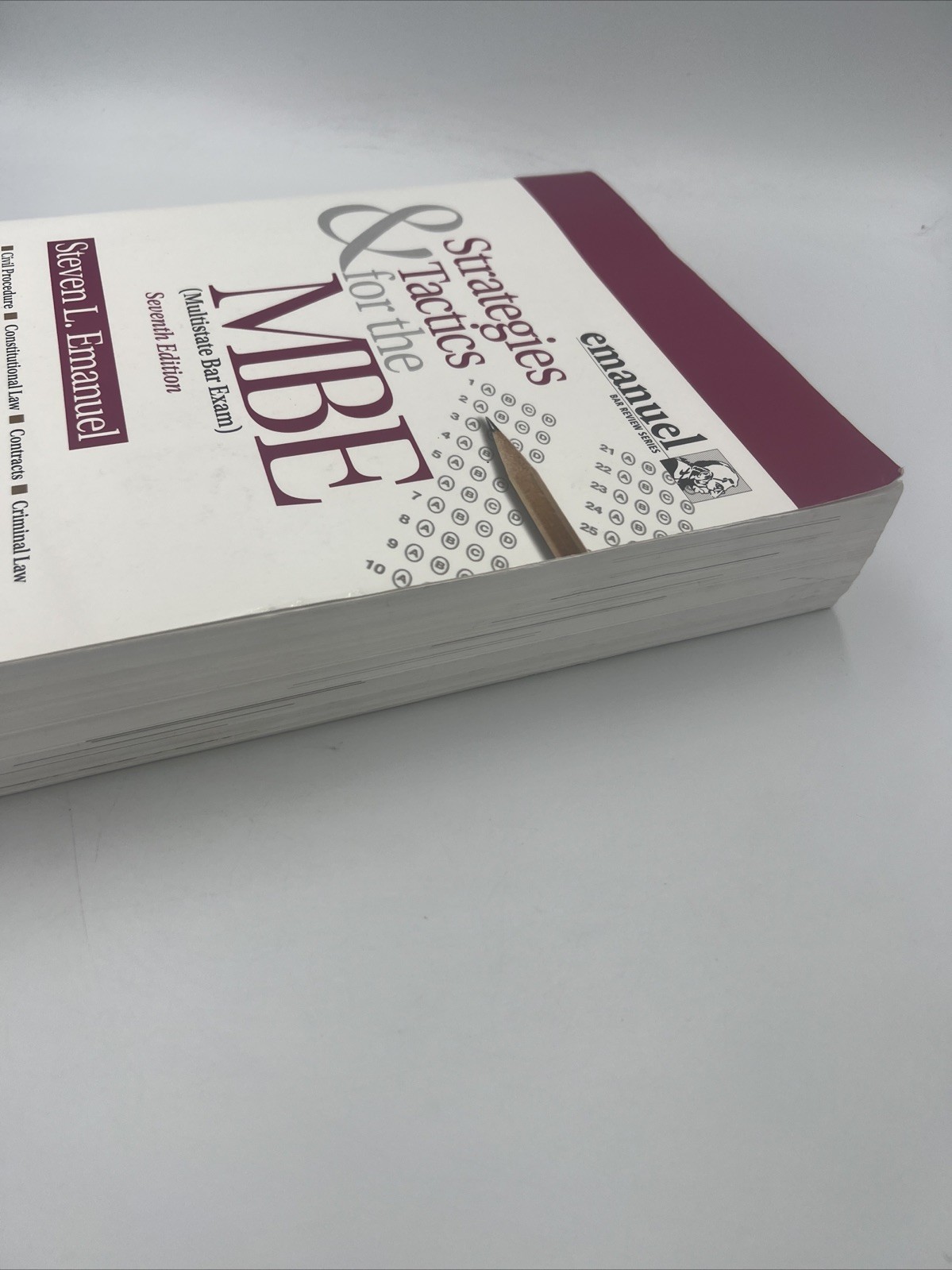 Bar Review Ser.: Strategies and Tactics for the MBE : Multistate Bar Exam by…