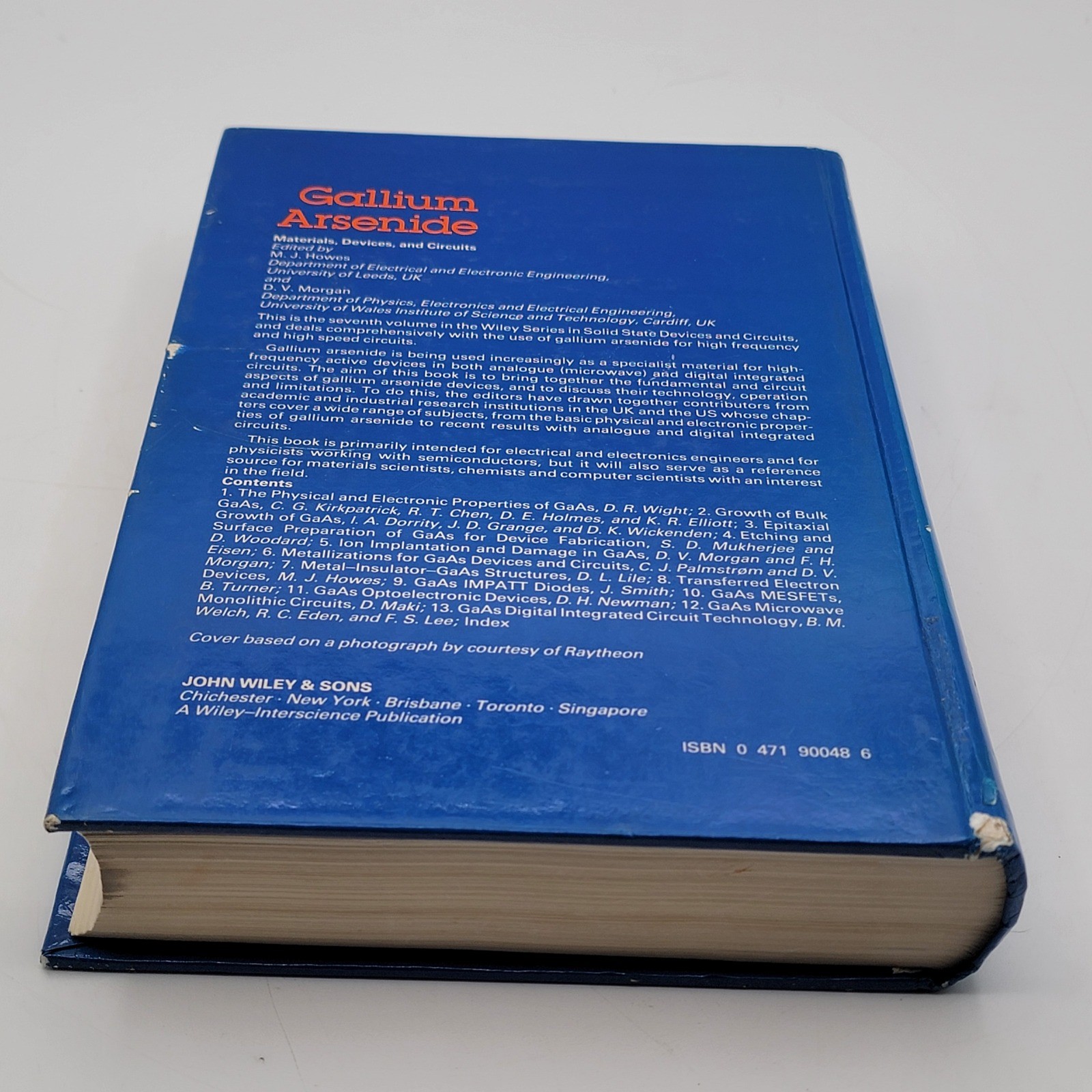 M. J. Howes Gallium Arsenide Materials Devices and Circuits Hardcover 1985 Good