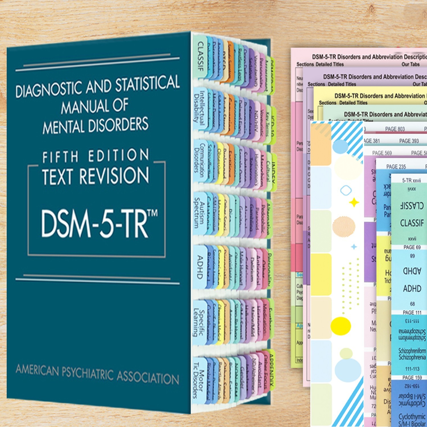 Diagnostic and Statistical Manual of Mental Disorders DSM 5 TR + Tabs USA Stock