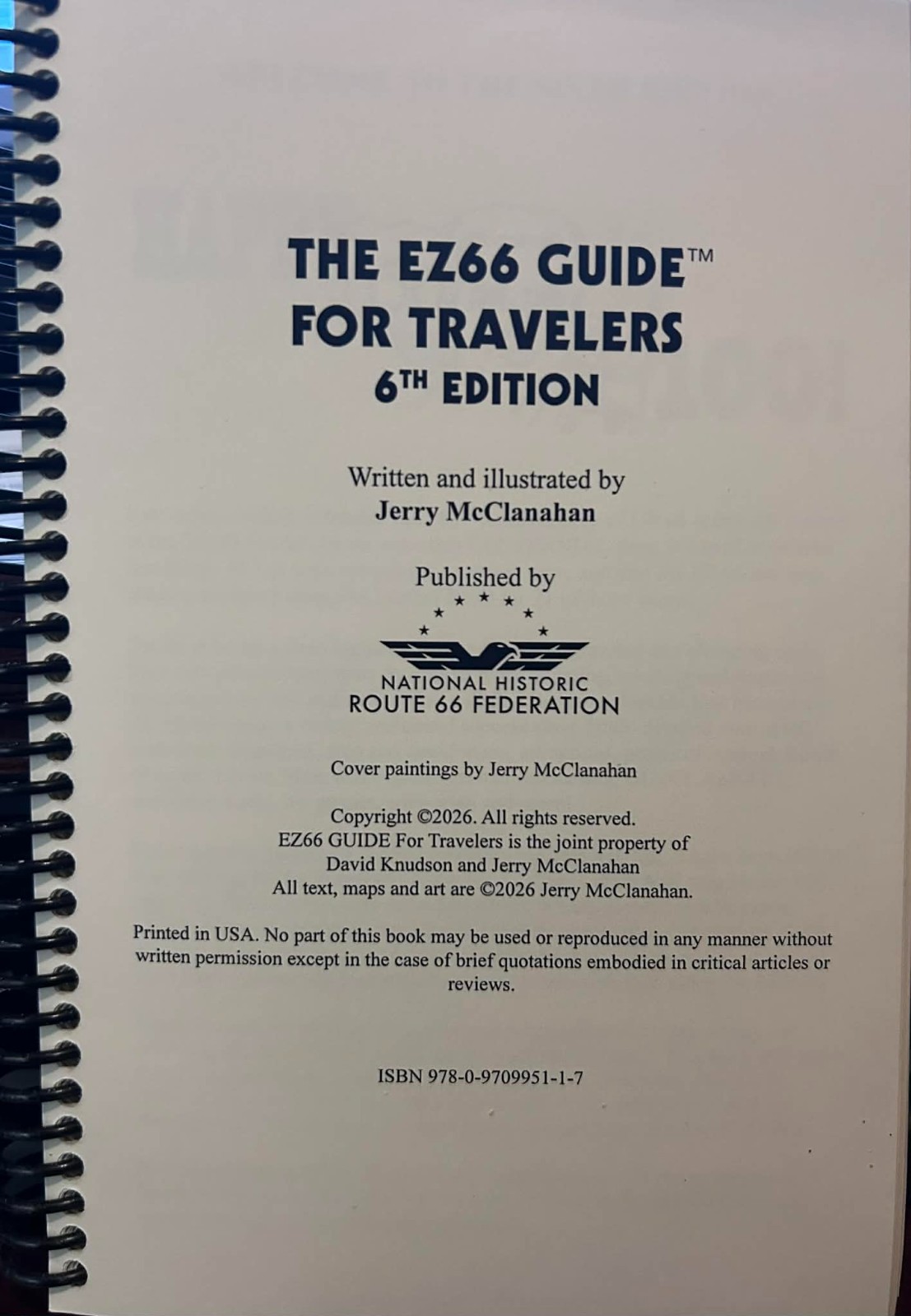 ROUTE 66 EZ GUIDE for Travelers 6th Edition NEW 2026 !!!