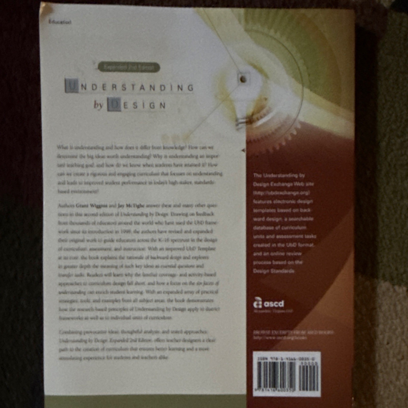 Understanding by Design Expanded 2nd Ed by Grant Wiggins & Jay McTighe, Paperb
