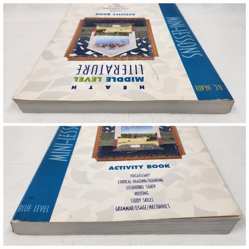 Heath Middle Level Literature Mini-Lessons Blue Level Activity Book