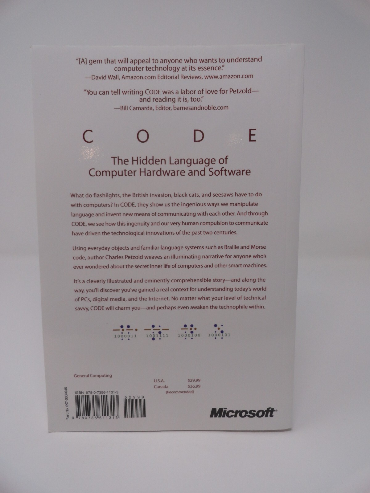 Code : The Hidden Language of Computer Hardware and Software by Charles Petzold