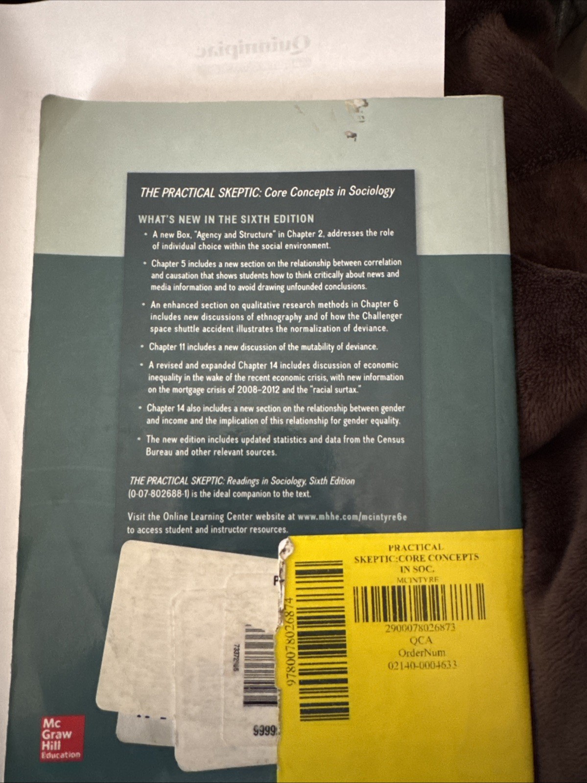 Practical Skeptic: Core Concepts in Sociology by Lisa J. McIntyre (2013,…
