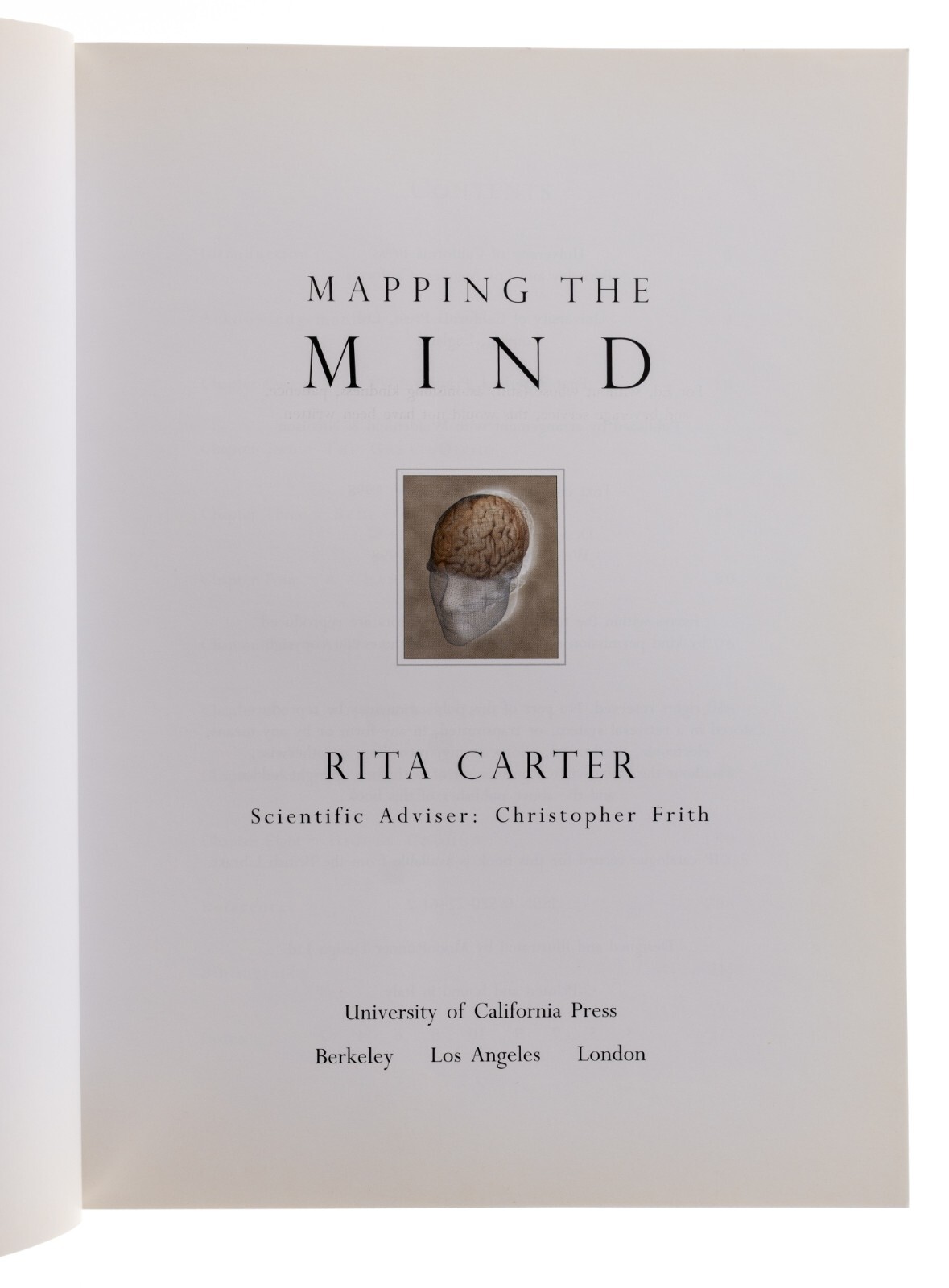 Mapping the Mind 1st Paperback Printing (Italy) 1st Edition Rita Carter 1998/99