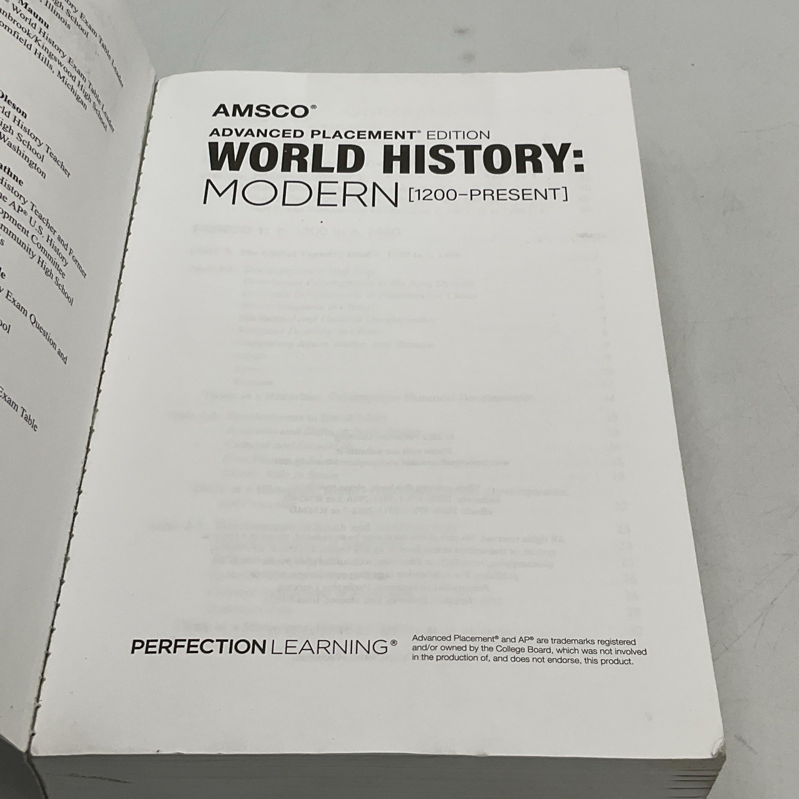 ADVANCED PLACEMENT EDITION WORLD HISTORY: MODERN Amsco Paperback 2022 PL