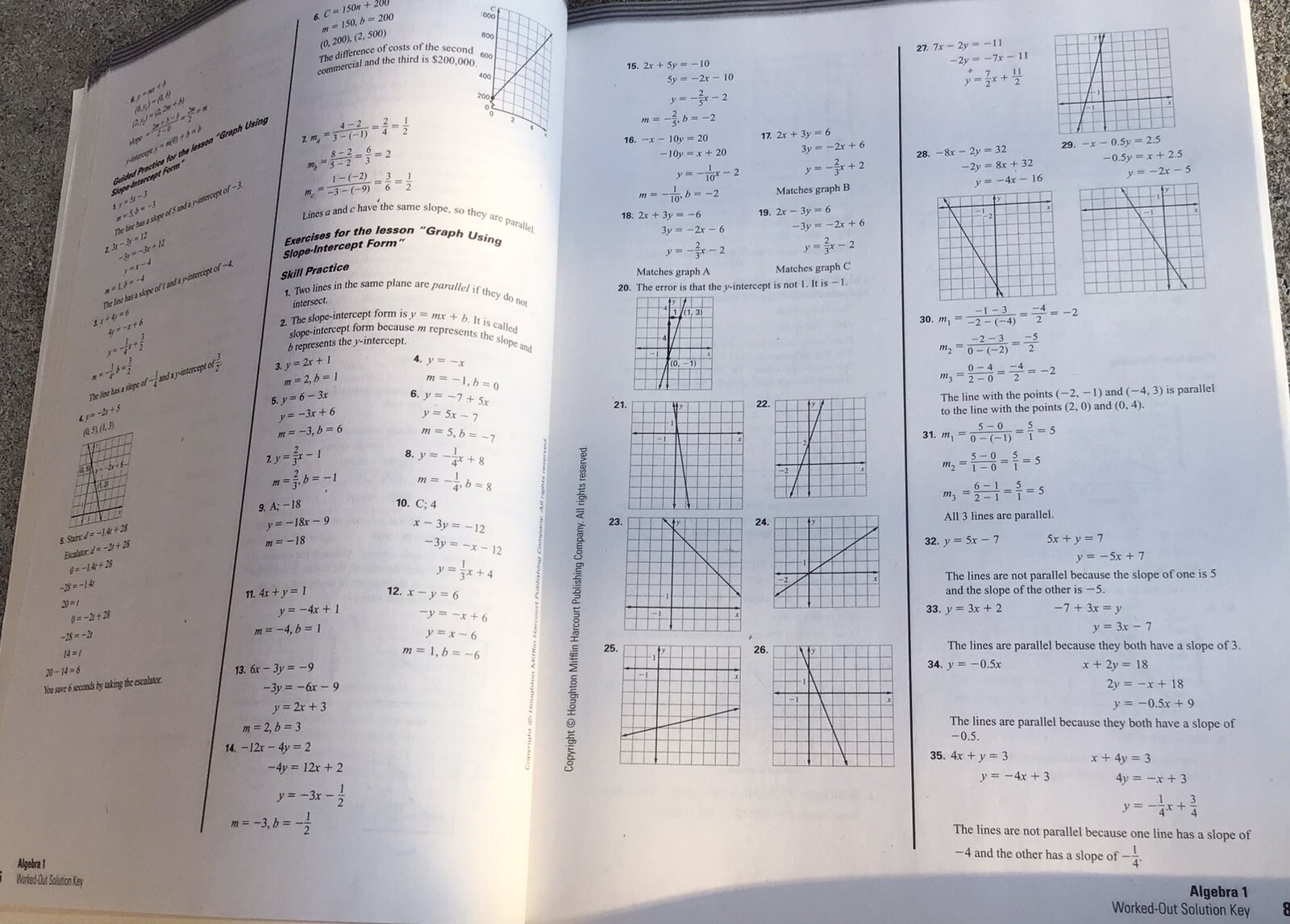 Holt McDougal Larson Algebra 1 Teacher Solution Key , Student Common Core Set