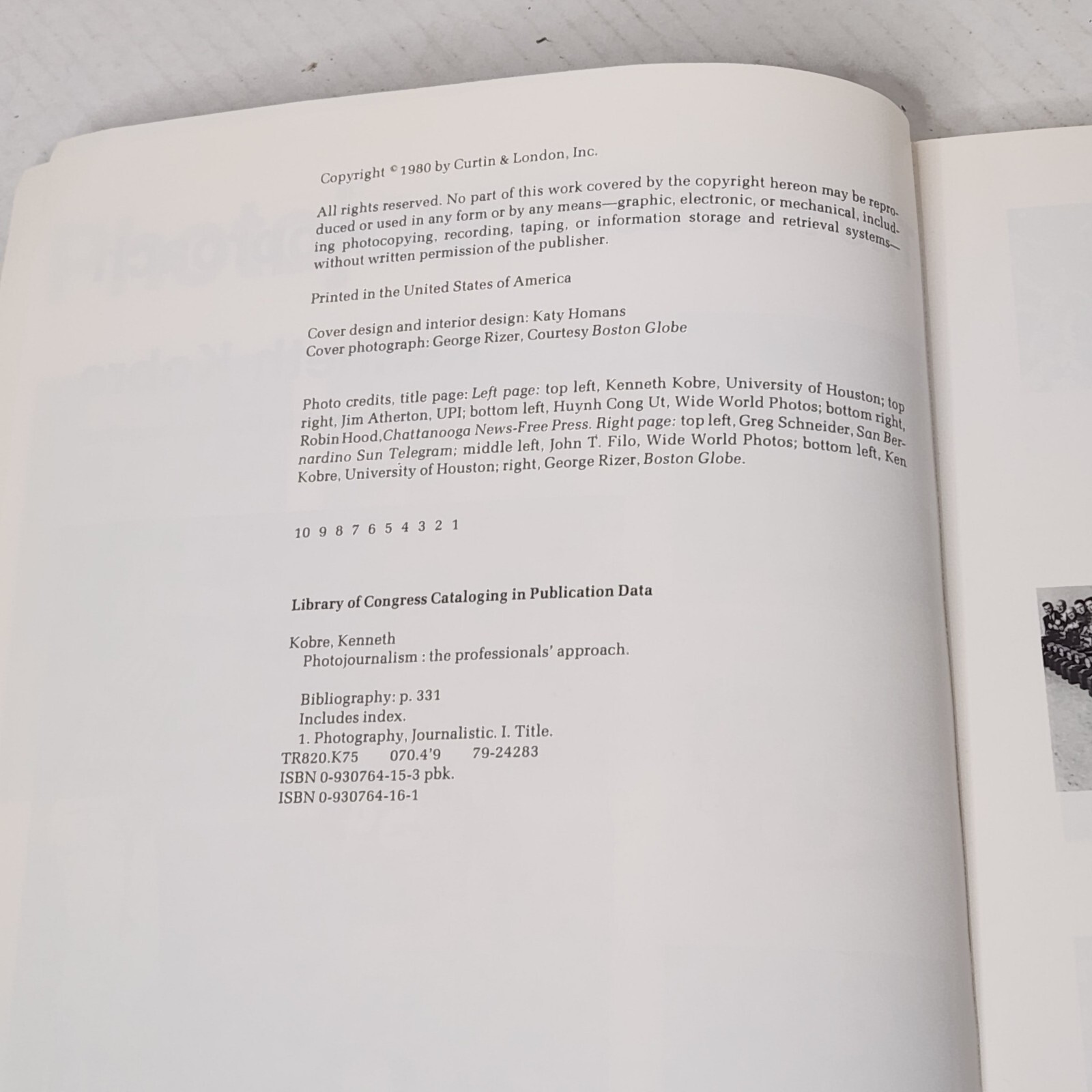 Photojournalism : The Professionals’ Approach Kenneth Kobre 1980 Trade PB READ