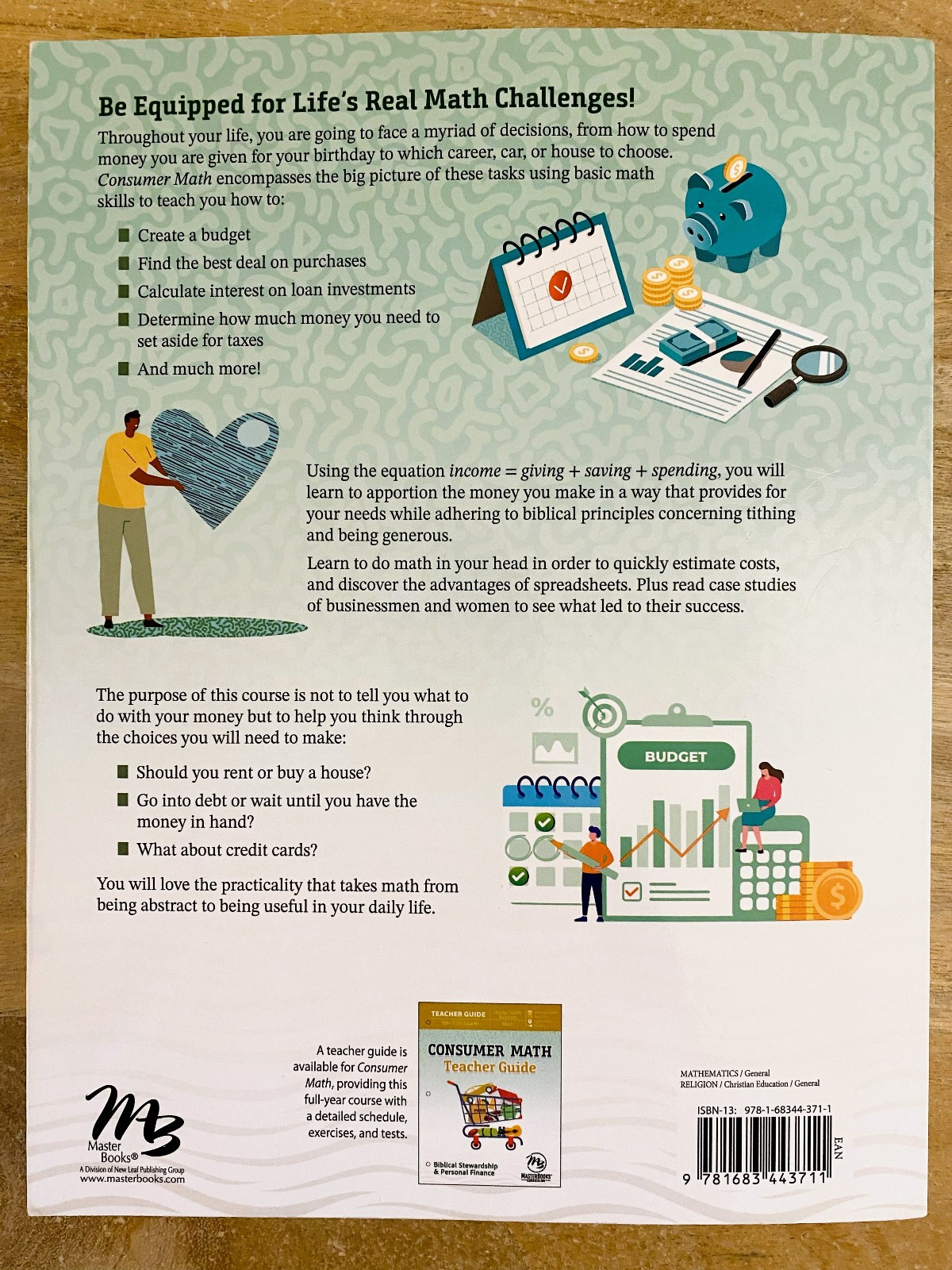 Master Books Consumer Math: Biblical Stewardship & Personal Finance