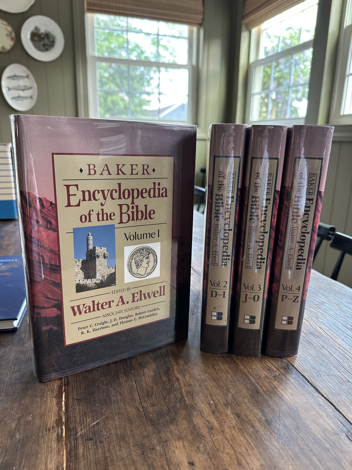 Baker Encyclopedia of the Bible (4 Volume Set) HC/DJ VG by Walter A Elwell