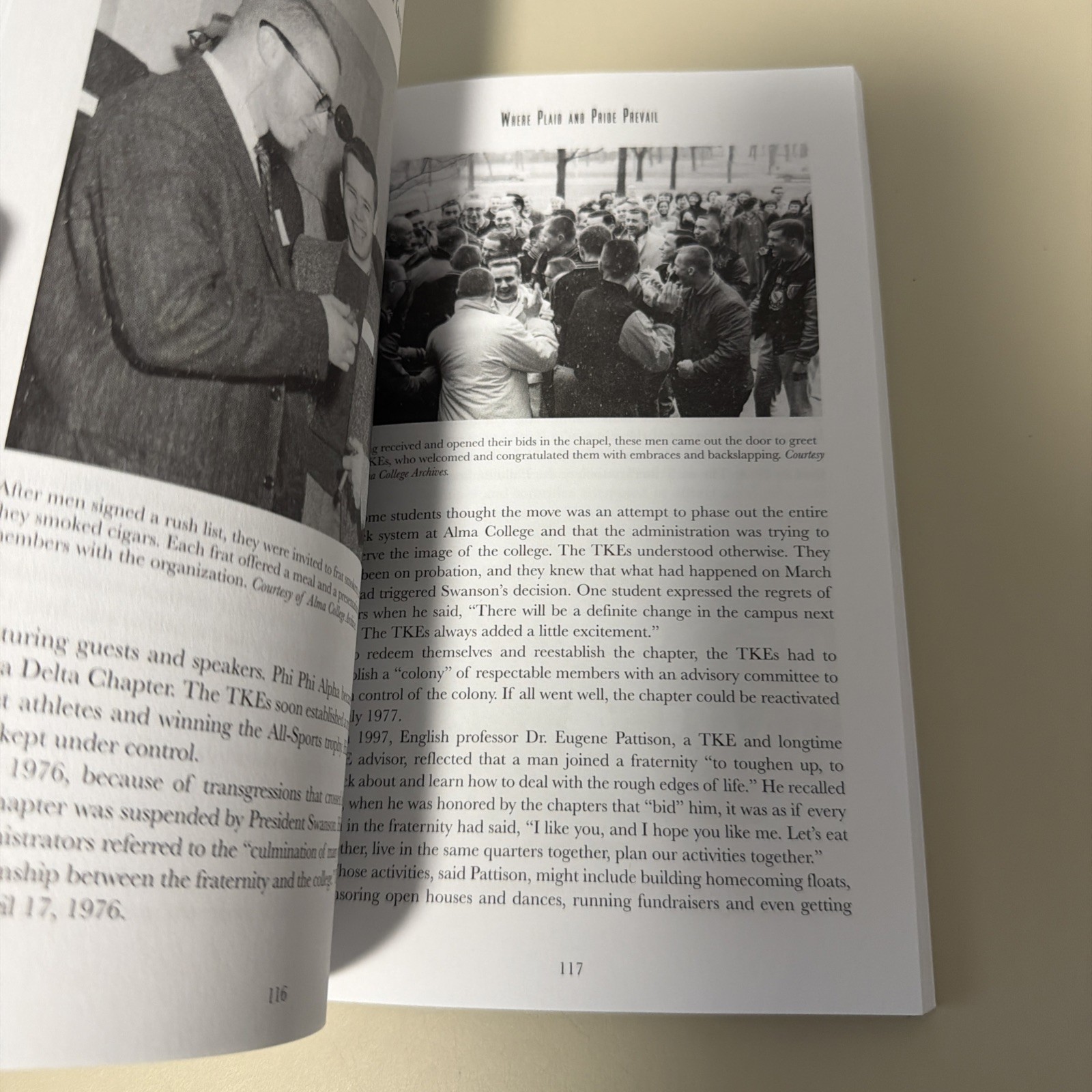A History of Alma College: Where Plaid & Pride Prevail –2014 by Gordon Beld PB