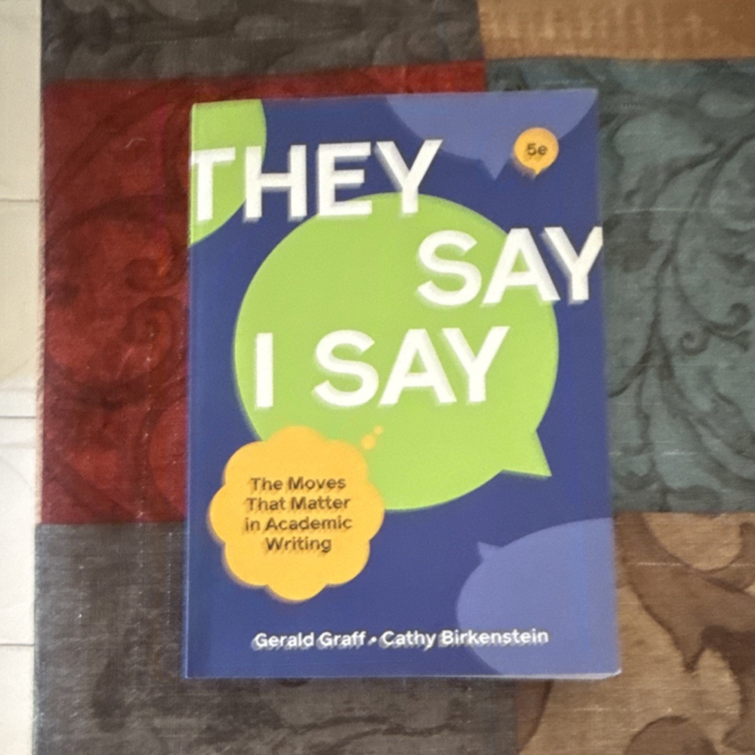 They Say I Say 5th Ed Paperback Graff Birkenstein W. W. Norton Writing Textbook