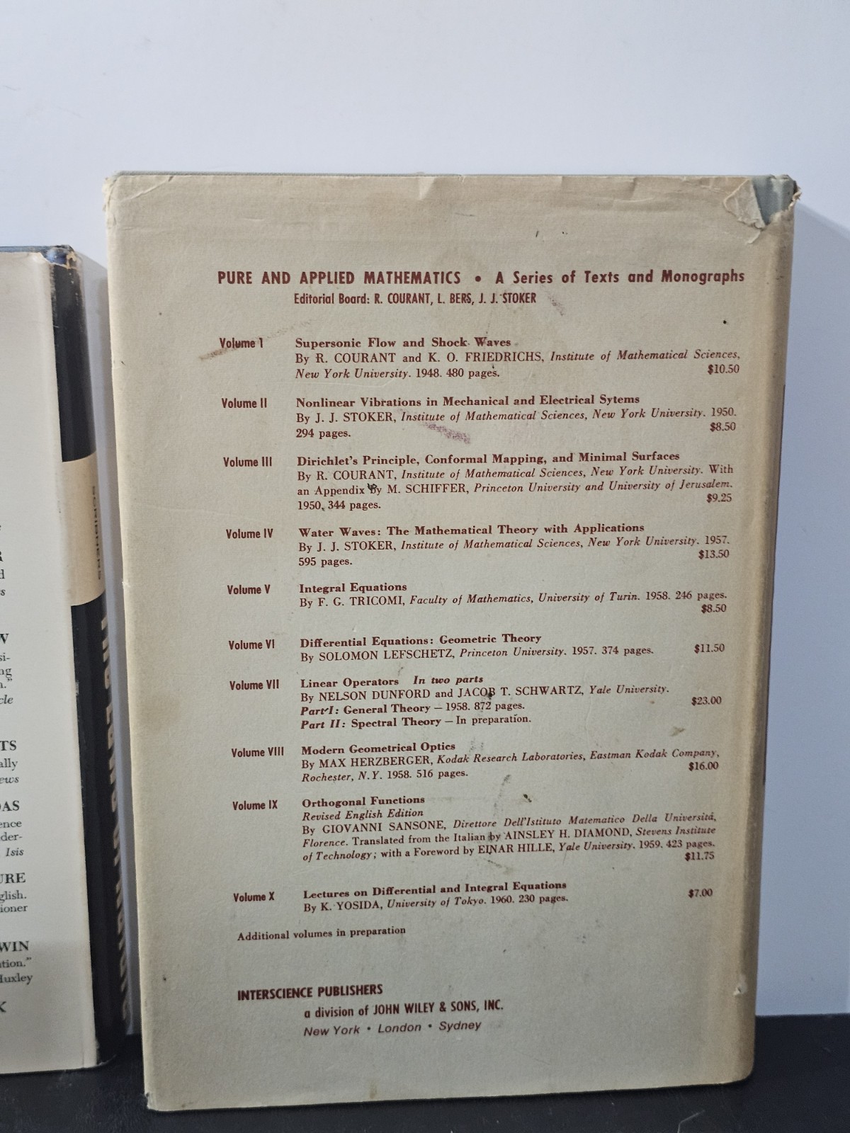 Lot Of 6 HTF VTG Math / Physics Books – Mathematics – Kline / Weyl / Peierls etc